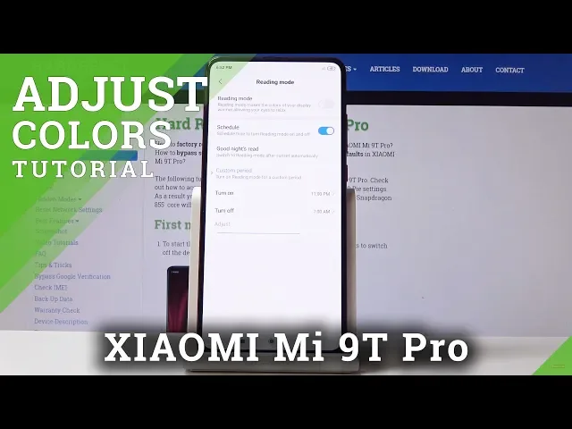 Video thumbnail for How to Enable Reading Mode on XIAOMI Mi 9T Pro - Adjust Display Settings