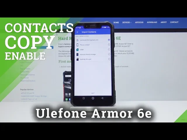 Video thumbnail for How to Copy Contacts from SIM in ULEFONE ARMOR 6E - Import / Export Contacts