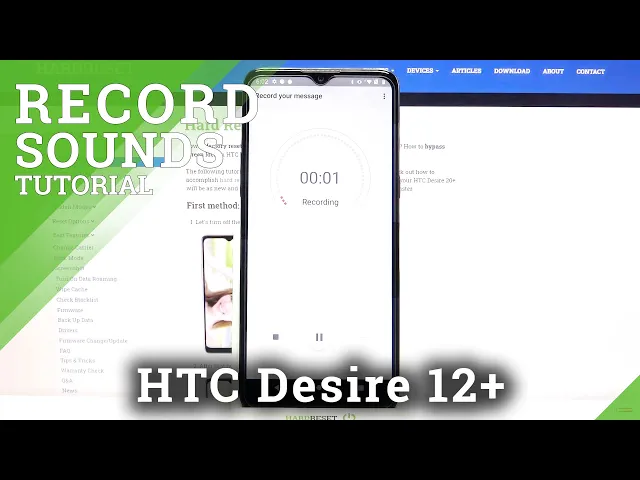 Video thumbnail for How to Record Sounds in HTC Desire 20+ - Use Sound Recorder