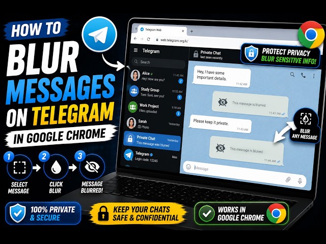 Video thumbnail for How to Blur Messages on Telegram in Google Chrome