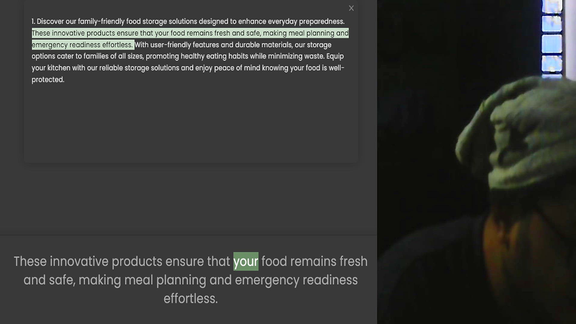 Video thumbnail for 1. Discover our family-friendly food storage solutions designed to enhance everyday preparedness. These innovative products ensure that your food remains fresh and safe, making meal planning and emergency readiness effortless. With user-f