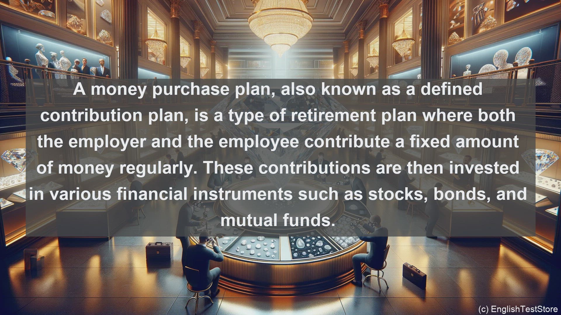 'Video thumbnail for Money purchase plan in economics and finance'