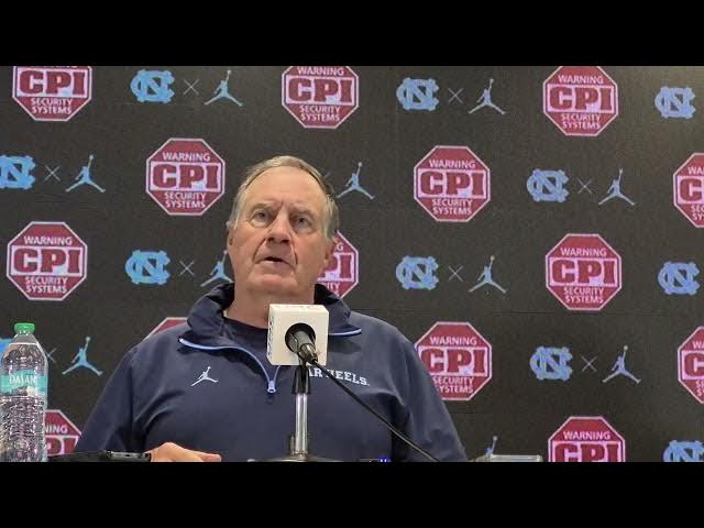'Video thumbnail for #UNC coach Bill Belichick pre-Syracuse press conference'