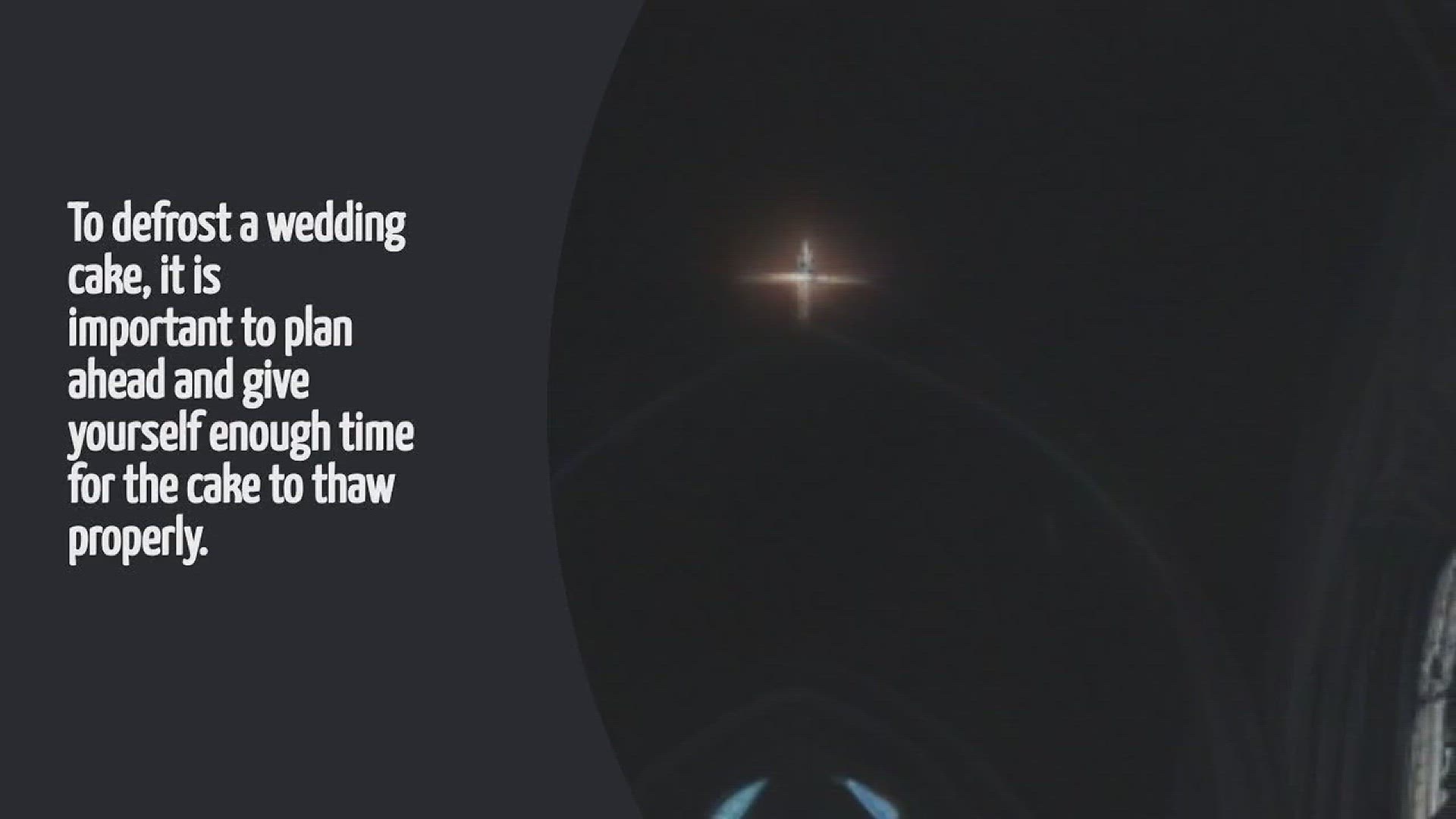 Video thumbnail for How To Defrost Wedding Cake