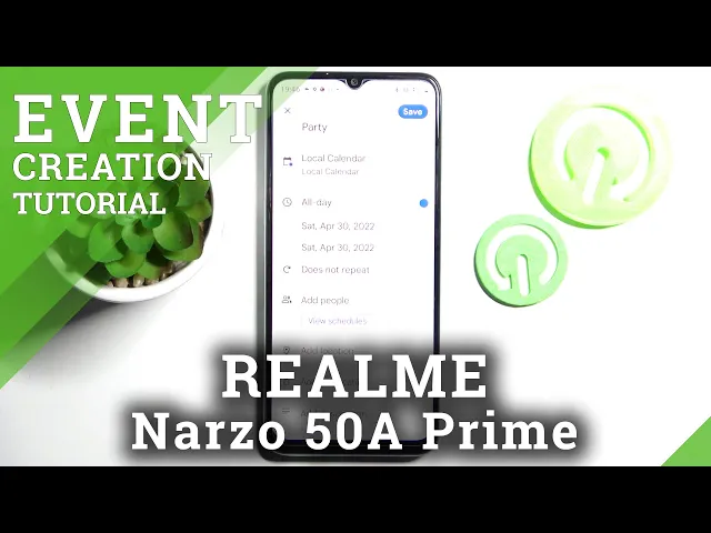 Video thumbnail for How to Add Event to Calendar in Realme Narzo 50A Prime - Personalize Calendar's Event