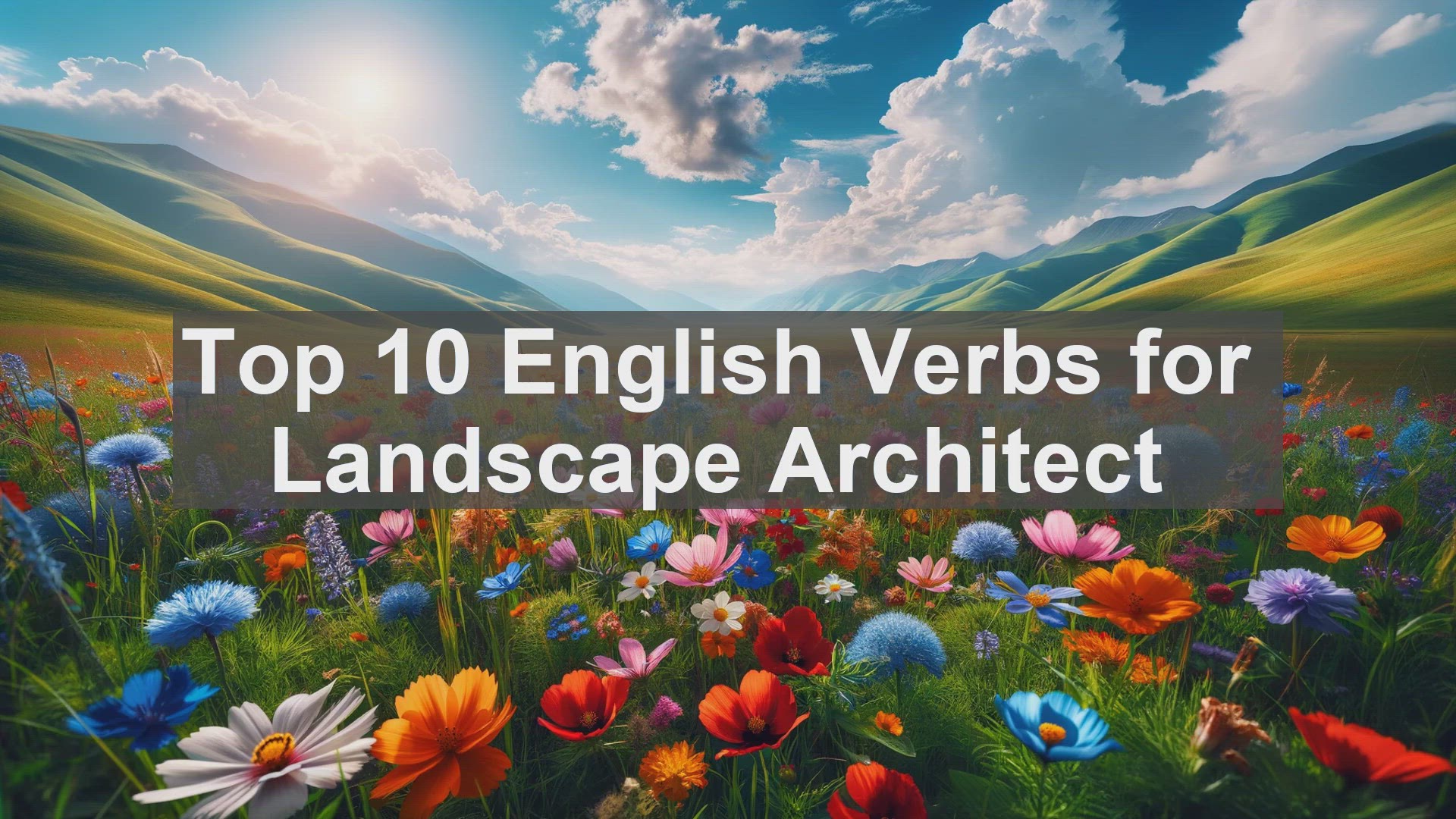 'Video thumbnail for Top 10 English Verbs for Landscape Architect'