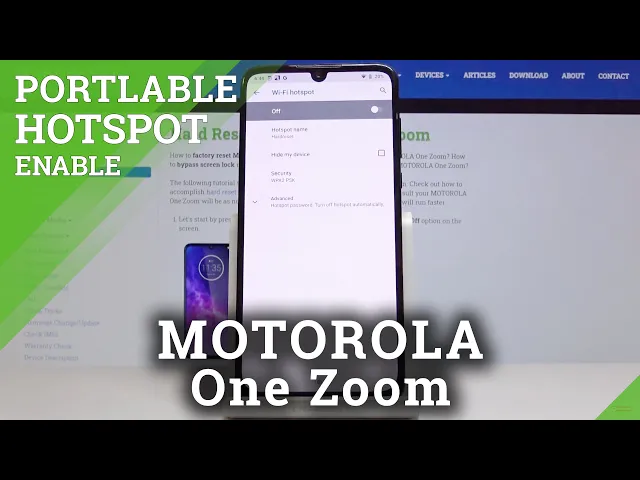 Video thumbnail for How to Create Hotspot in MOTOROLA One Zoom – Network Sharing