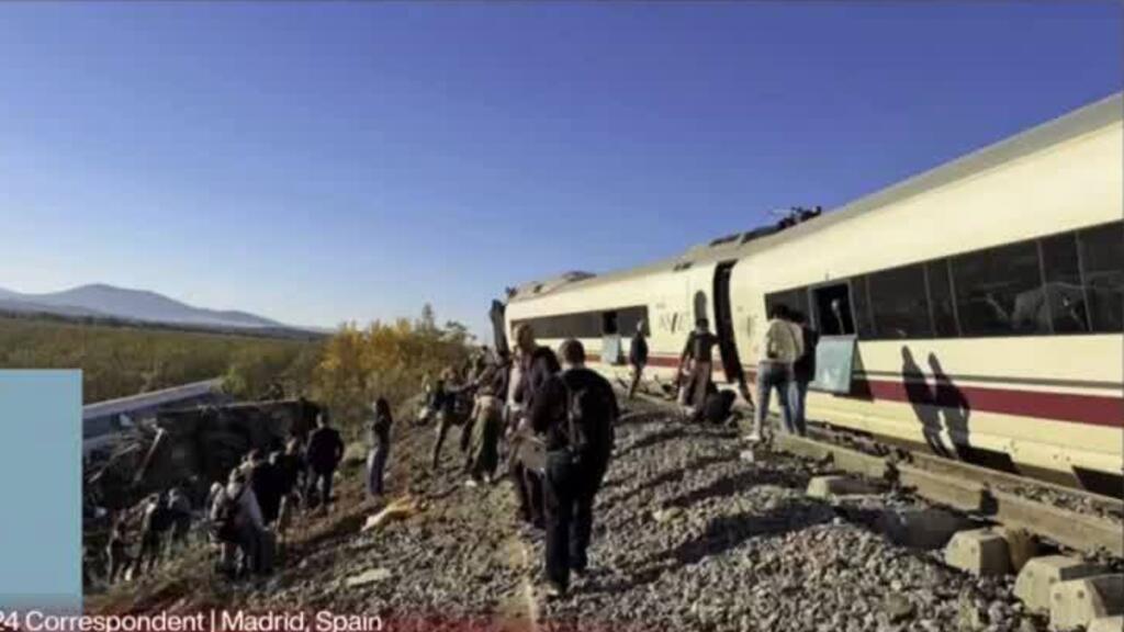 Video thumbnail for Spain: At least 10 dead in crash between 2 high-speed trains