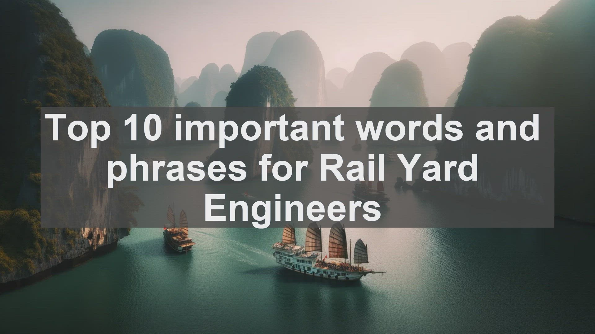 'Video thumbnail for Top 10 important words and phrases for Rail Yard Engineers'