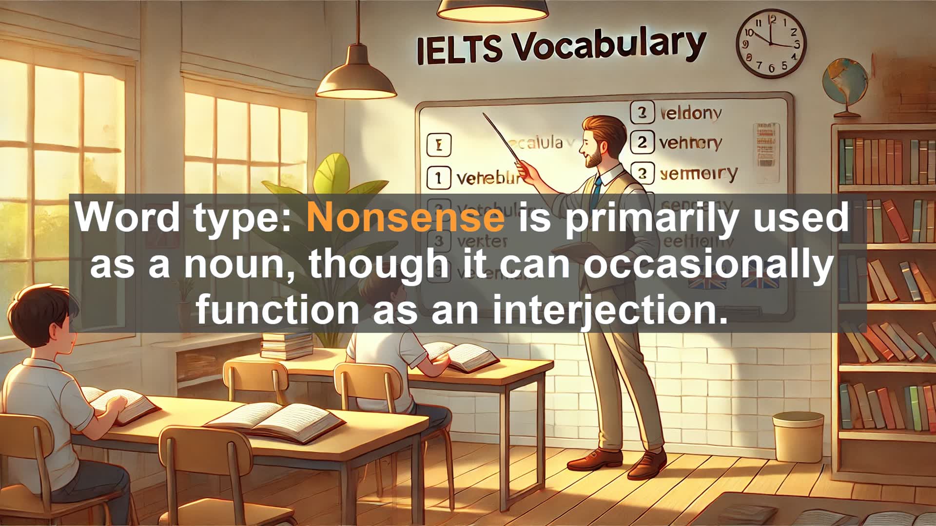 'Video thumbnail for 5000 Must Know IELTS 8.0 Vocabulary - Understanding 'Nonsense': A Key Word for IELTS Success'