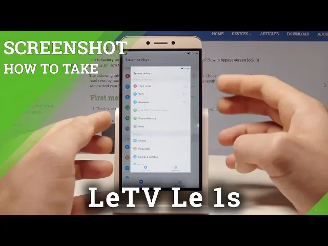 Video thumbnail for How to Take a Screenshot on LeTV Le 1s - Capture Screen Tutorial