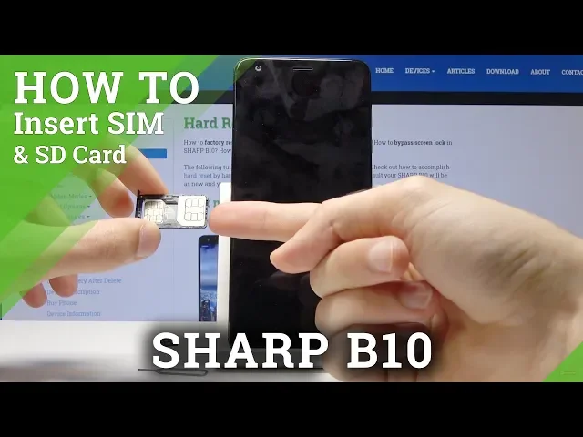 Video thumbnail for How to Insert SIM & SD Card in SHARP B10