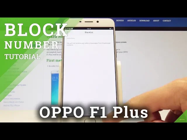 Video thumbnail for How to Block Number in OPPO F1 Plus- Block Contact / Create Blacklist