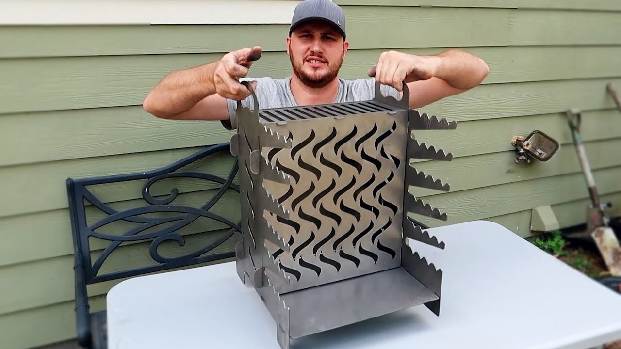 Video thumbnail for Next Level Folding Fire Pit