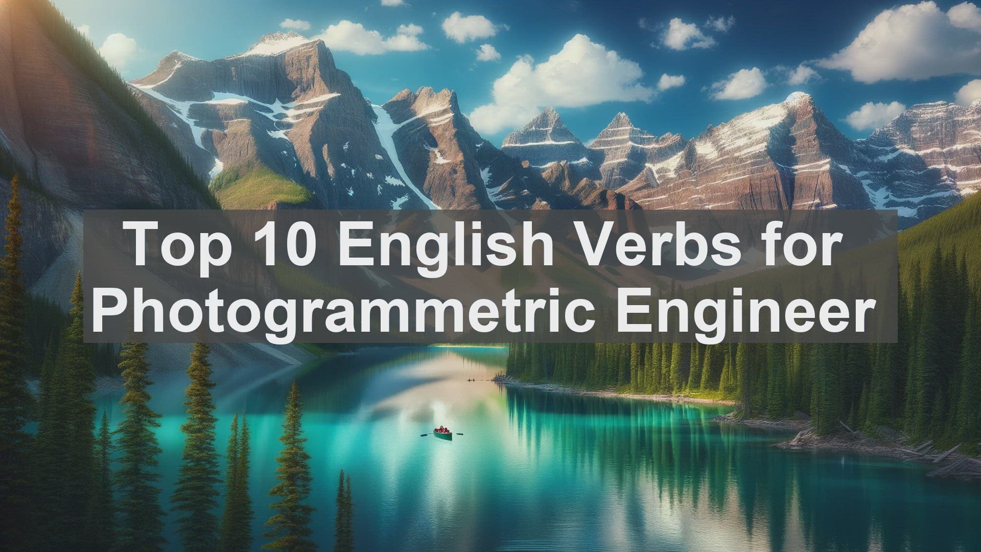 'Video thumbnail for Top 10 English Verbs for Photogrammetric Engineer'
