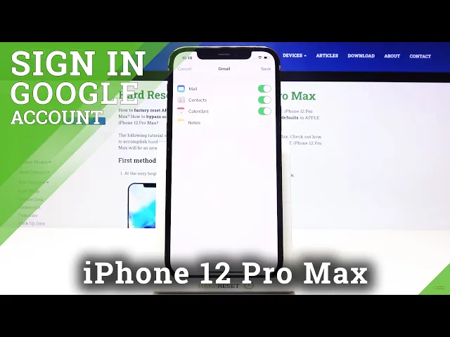 Video thumbnail for How to Add Gmail to iPhone 12 Pro Max – Login Google Account