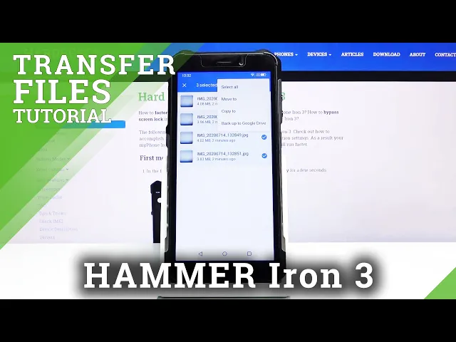 Video thumbnail for How to Transfer Files Easily on myPhone HAMMER Iron 3 –  Move Data