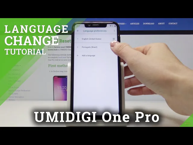 Video thumbnail for How to Change Language in UMIDIGI One Pro – Language Setup