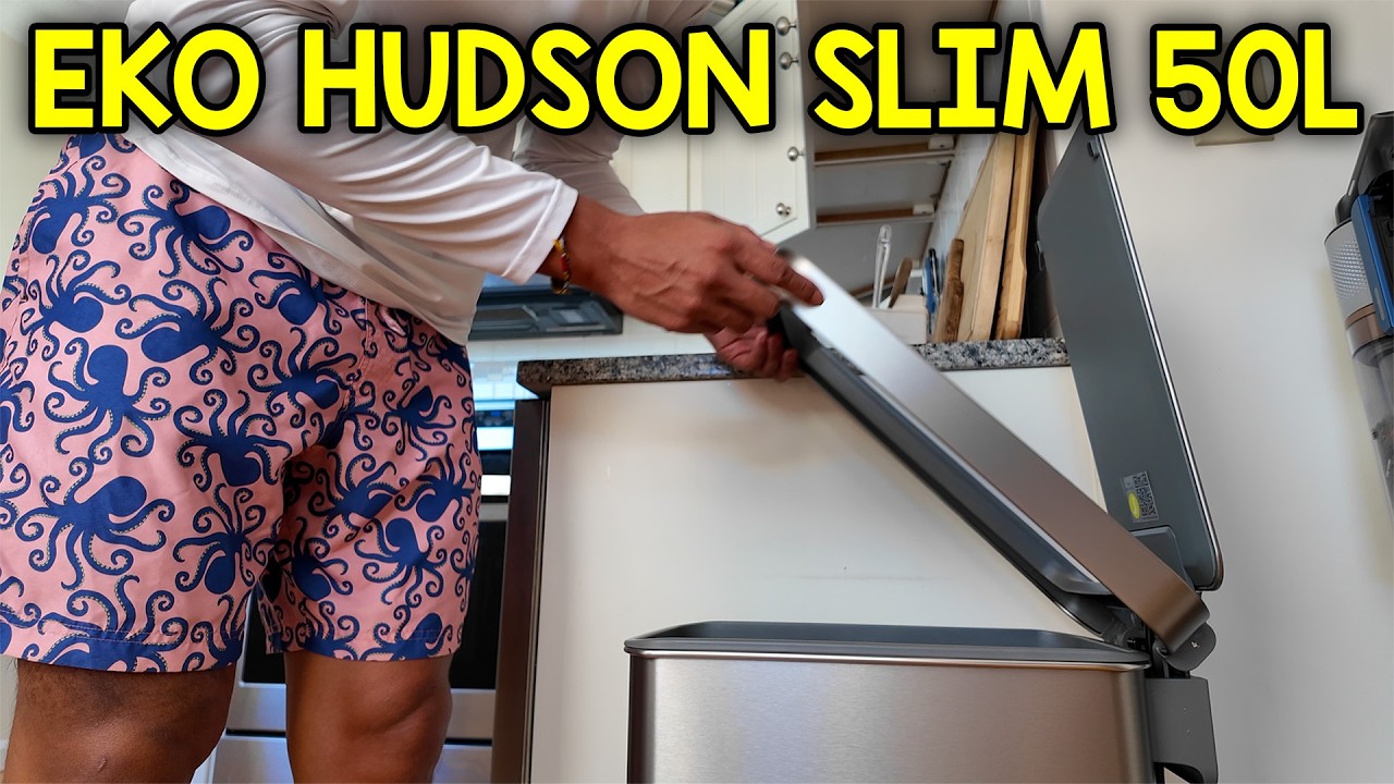Video thumbnail for What To Expect With The EKO Hudson Slim 50L Trash Can