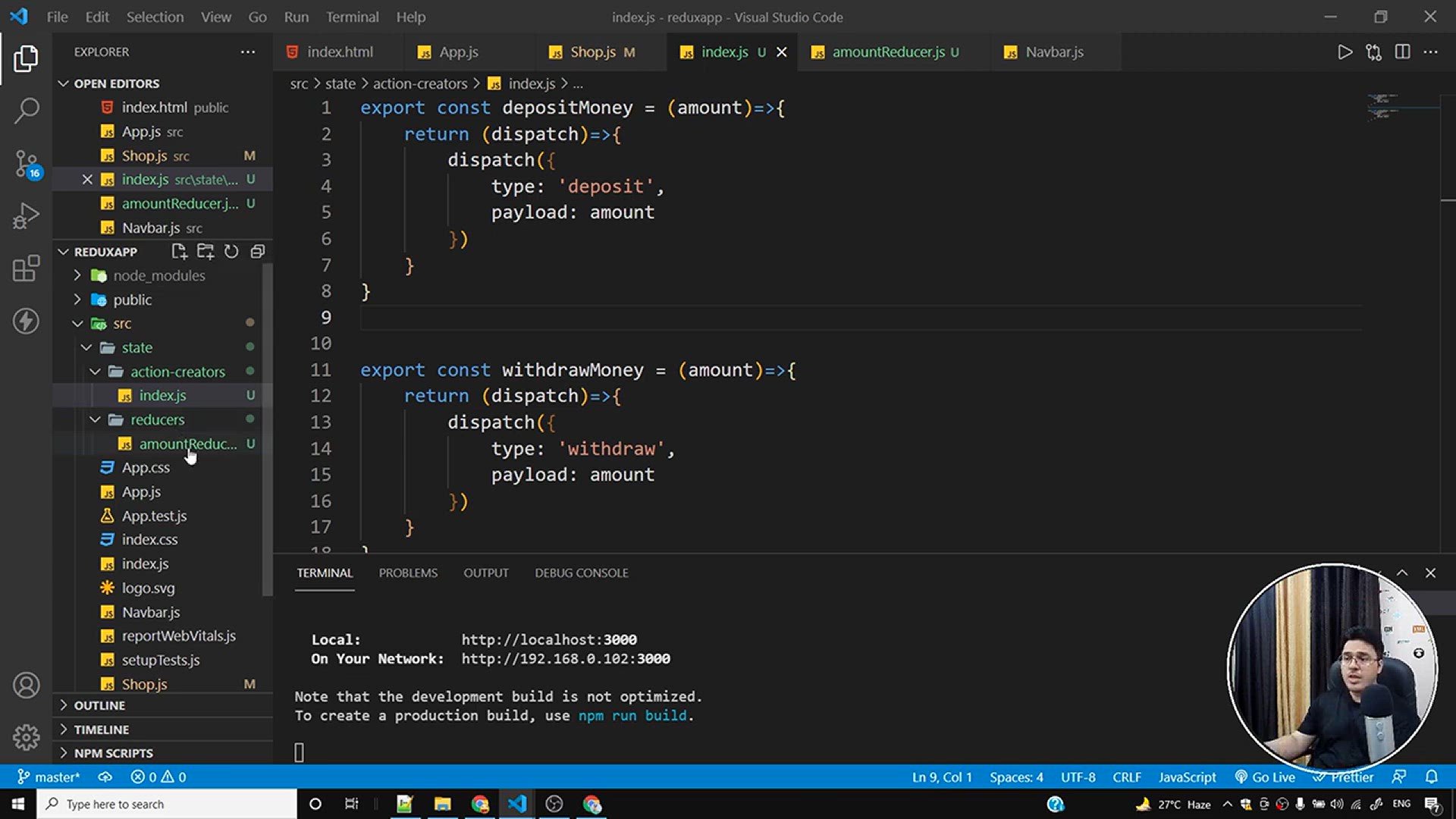 'Video thumbnail for Creating a Redux Store _ Complete React Course in Hindi #76'