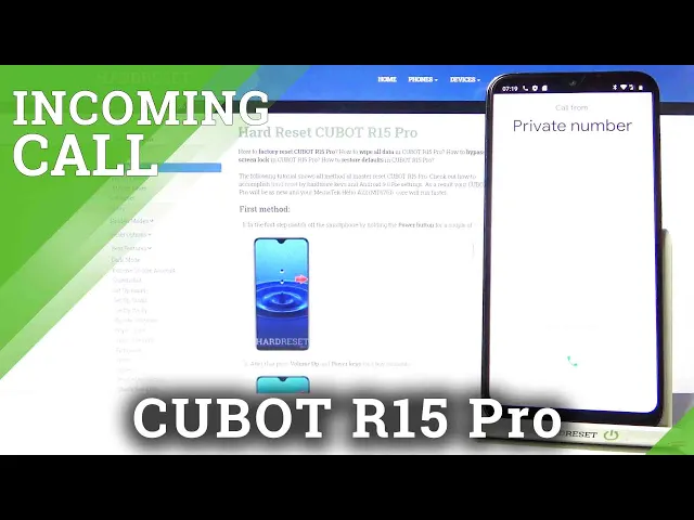 Video thumbnail for Cubot R15 Pro - Incoming Call Screen