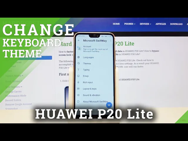 Video thumbnail for How to Customize Keyboard Theme with Picture in HUAWEI P20 Lite – Change Keyboard Theme