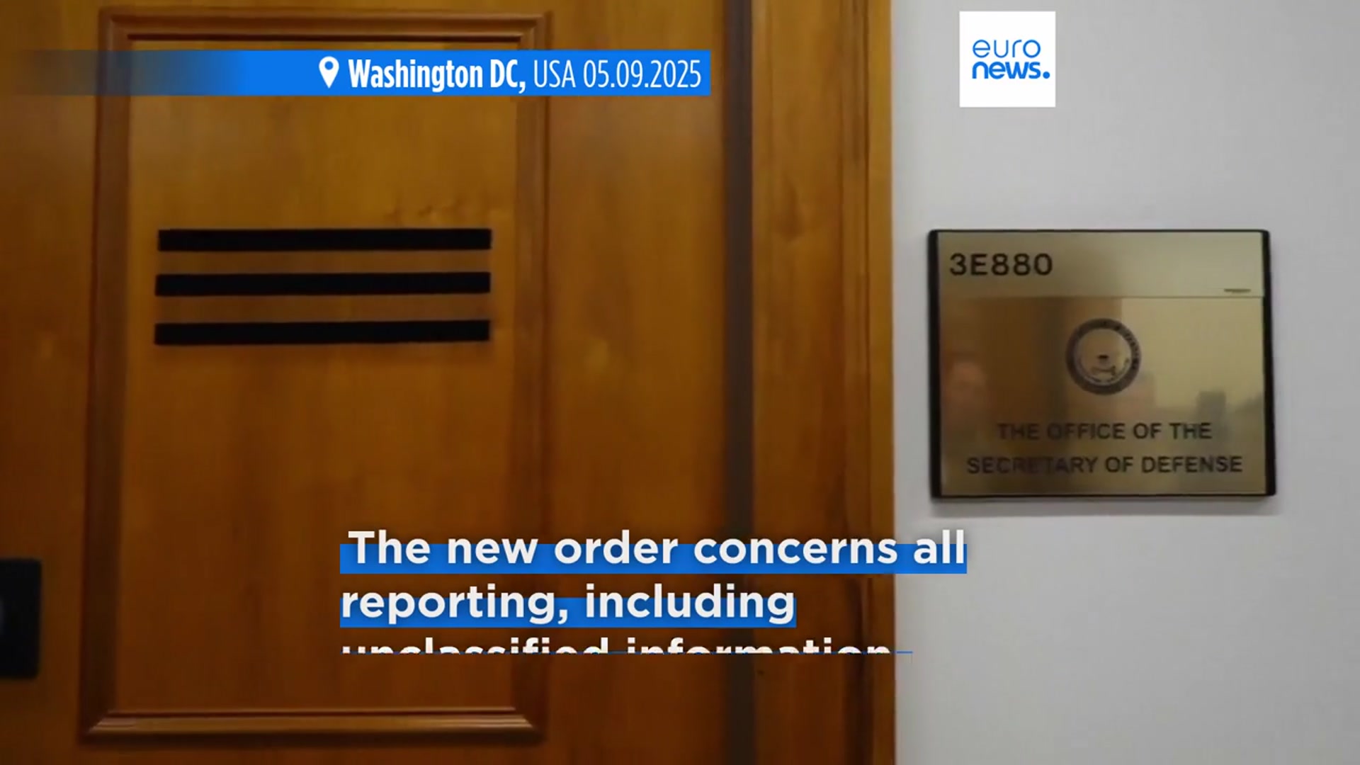 'Video thumbnail for Journalists forced to obtain approval to publish stories in new Pentagon restrictions'