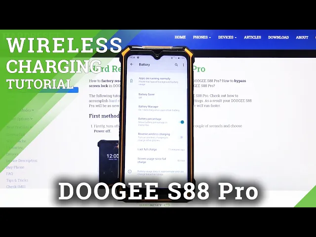 Video thumbnail for How to Turn Off Reverse Wireless Charging in Doogee S88 Pro?