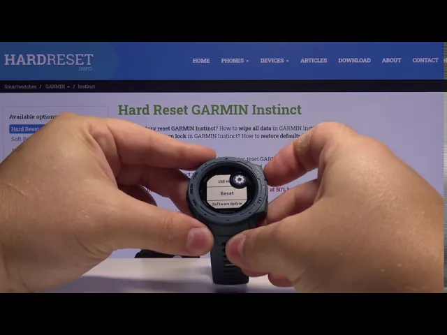 Video thumbnail for How to Reset Settings in GARMIN Instinct – Restore Configuration