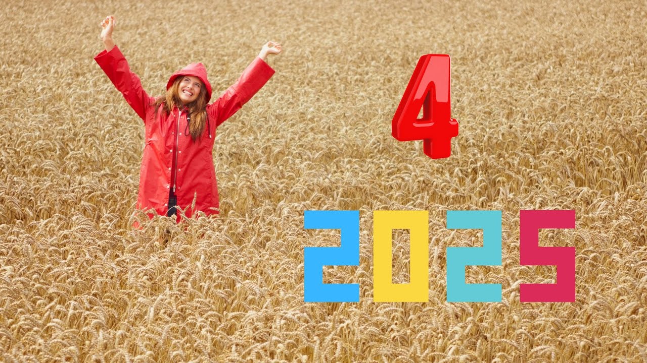 'Video thumbnail for Numerology 2025 for number 4- video blog'
