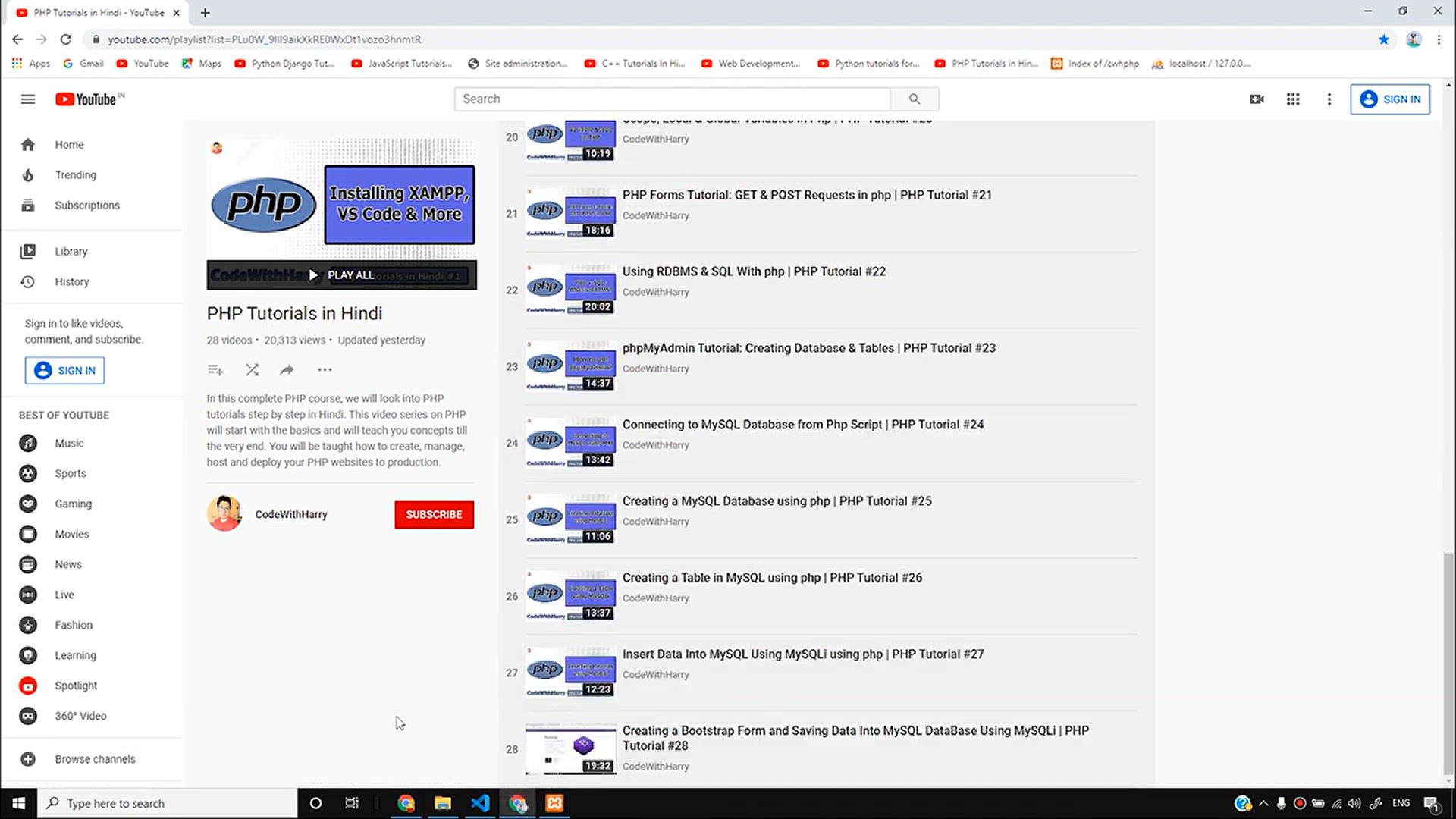 'Video thumbnail for Selecting and Displaying Data From MySQL Using MySQLi in Hindi _ PHP Tutorial #29'