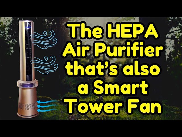 Video thumbnail for Cool off with Clean Air: The Dreo 45" 2-in-1 Air Purifier Tower Fan