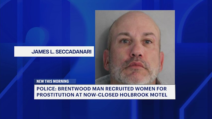 Video thumbnail for Brentwood man accused of recruiting women for prostitution at Holbrook motel