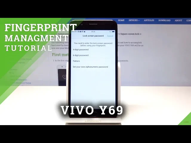 Video thumbnail for How to Add Fingerprint in VIVO Y69 - Set Up Screen Lock