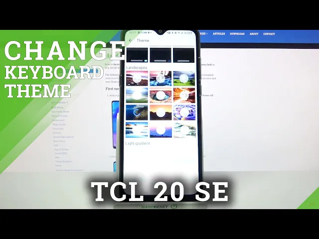 Video thumbnail for Change Keyboard Theme / Choose Keyboard Style - TCL 20 SE