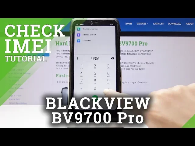 Video thumbnail for IMEI Info in Blackview BV9700 Pro - Check IMEI / Serial Number