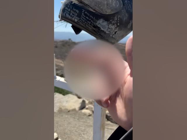 Video thumbnail for Man Destroys Memorial in California