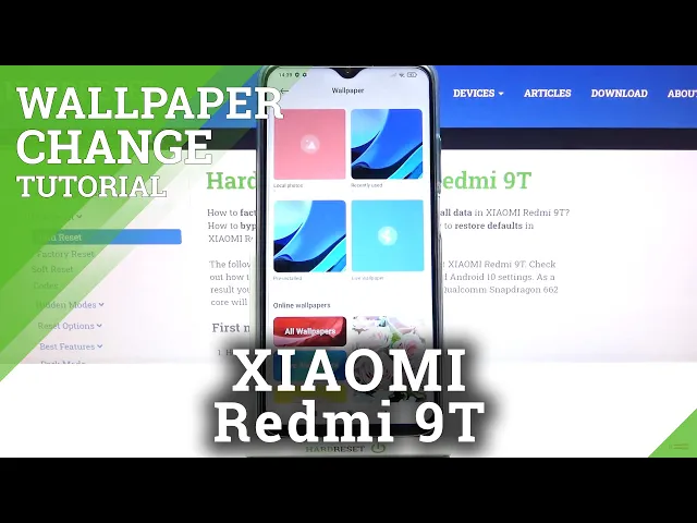 Video thumbnail for How  to Change Wallpaper in XIAOMI Redmi 9T – Change Display