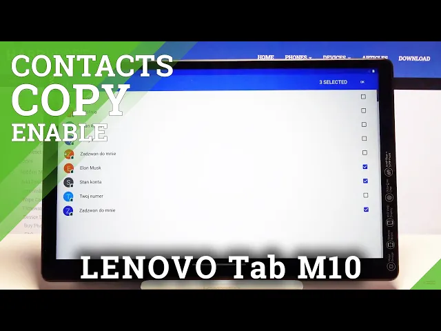 Video thumbnail for How to Copy Contacts in LENOVO Tab M10 – Transfer Contacts