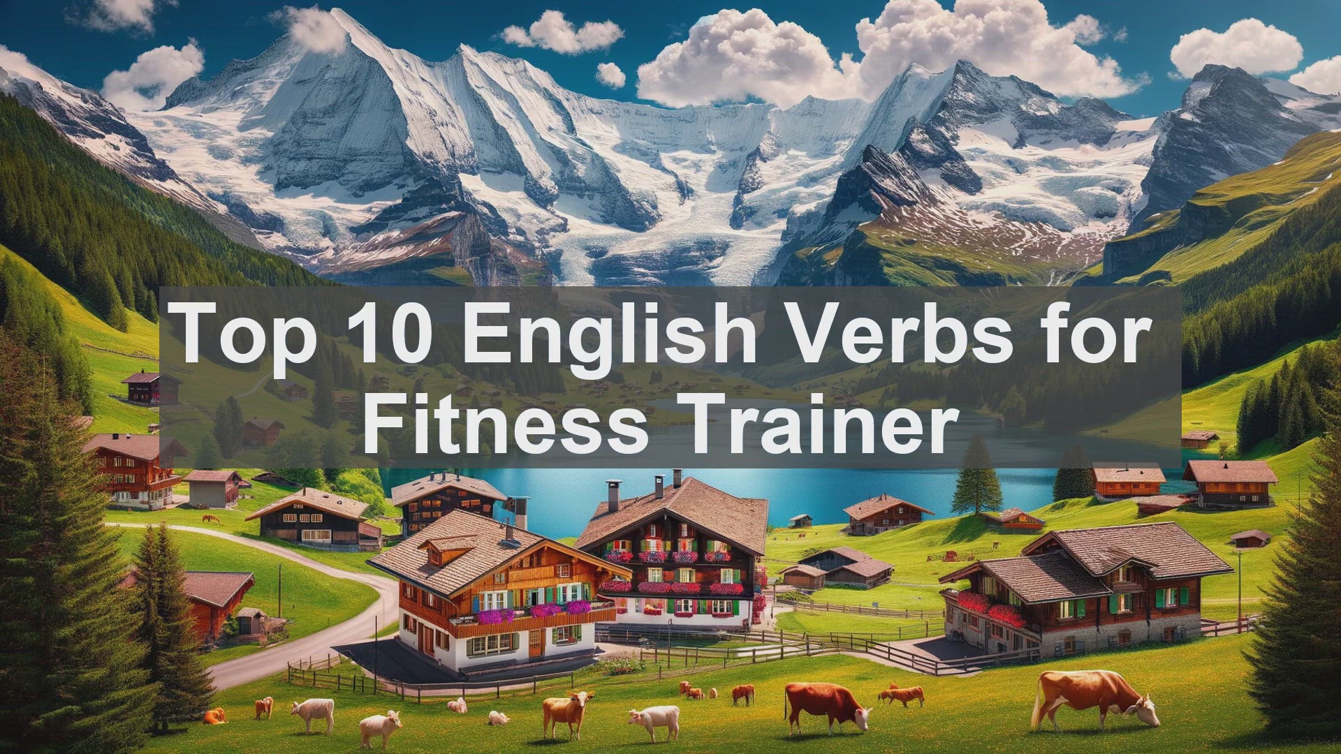 'Video thumbnail for Top 10 English Verbs for Fitness Trainer'