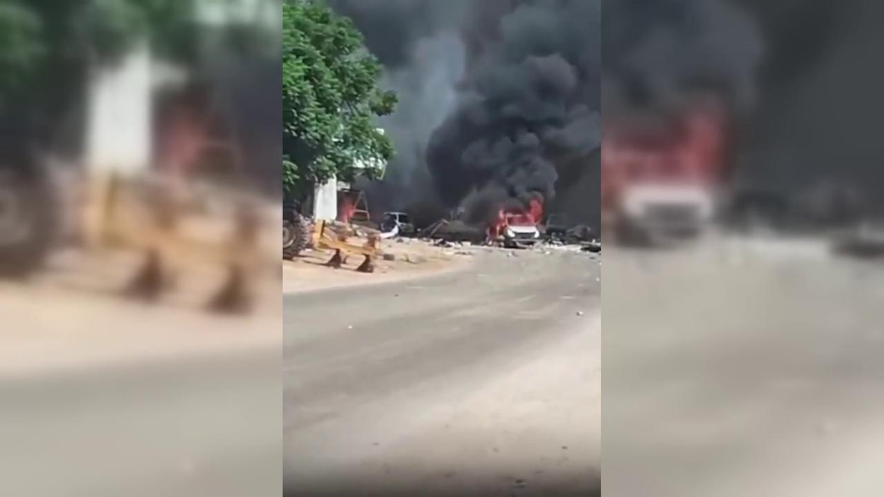 Video thumbnail for Syria: At Least Five Killed in Van Explosion in Syria.