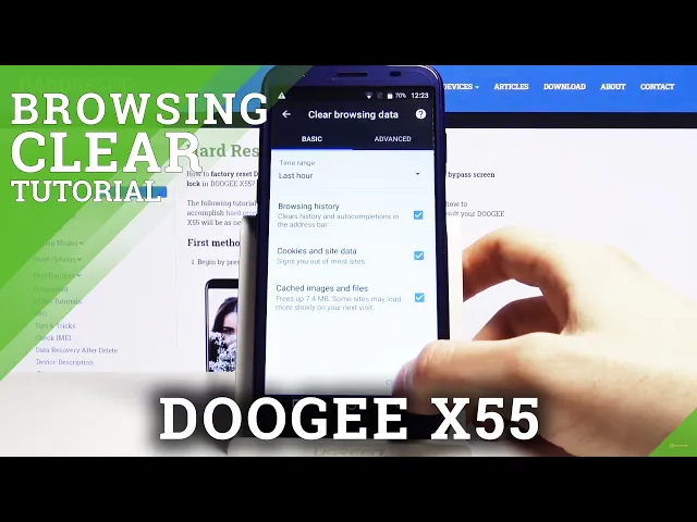Video thumbnail for How to Reset Browser History in DOOGEE X55 - Clear Browsing Data