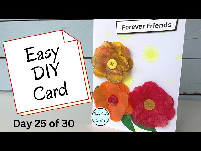 Video thumbnail for Easy DIY Flower Card Anyone Can Make!