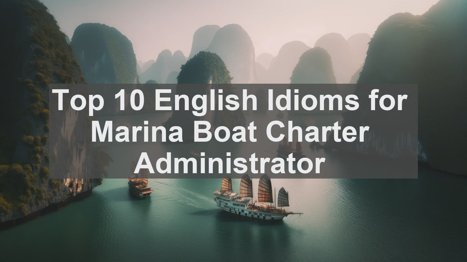 'Video thumbnail for Top 10 English Idioms for Marina Boat Charter Administrator'