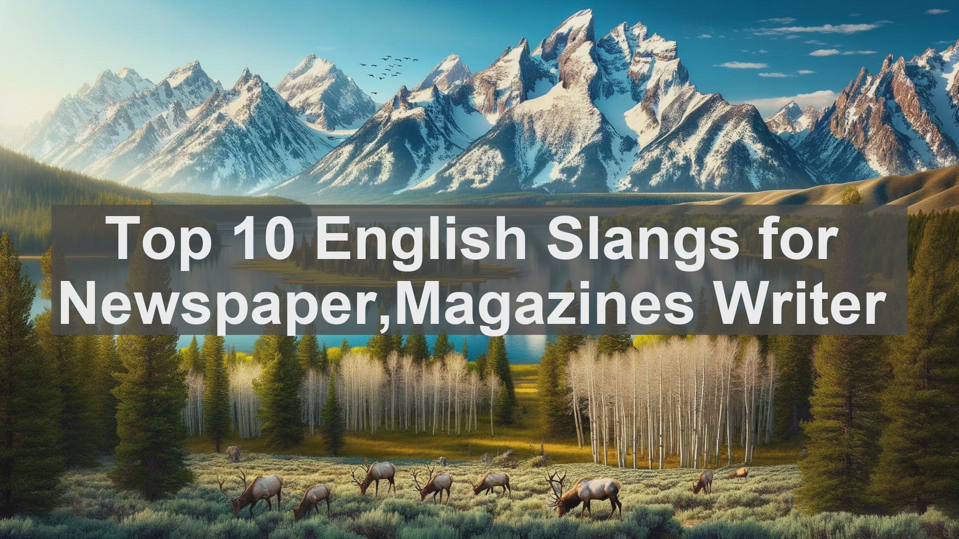 'Video thumbnail for Top 10 English Slangs for NewspaperMagazines Writer'