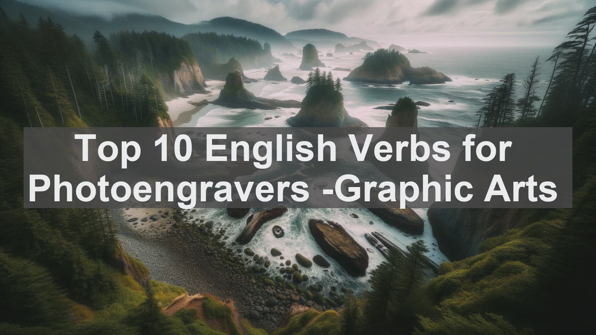 'Video thumbnail for Top 10 English Verbs for Photoengravers Graphic Arts'
