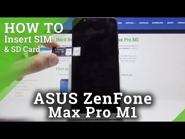 Video thumbnail for How to Insert SIM & SD Card in ASUS ZenFone Max Pro M1 - Nano SIM & Micro SD Installation