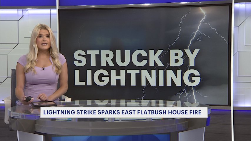 Video thumbnail for Lightning Strike Sparks House Fire in East Flatbush