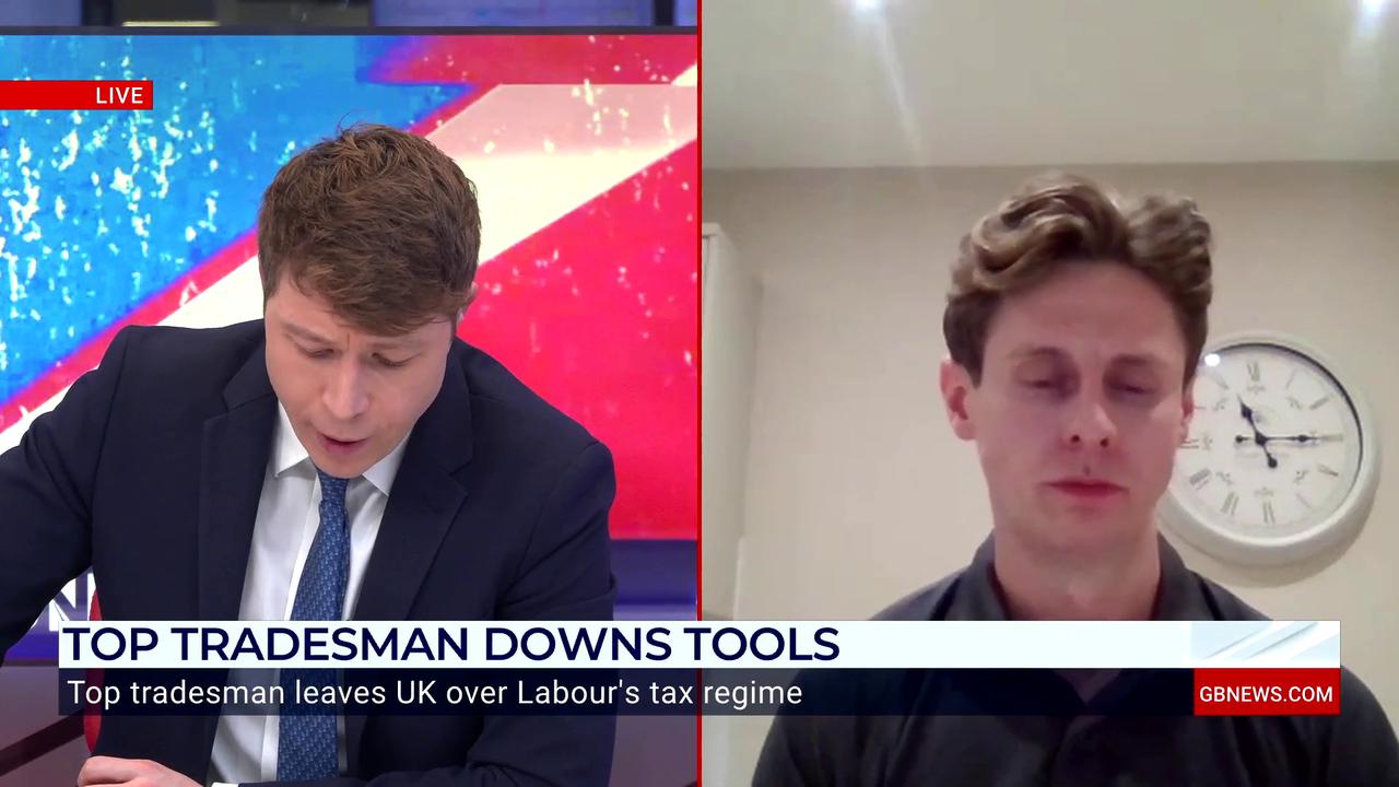 Video thumbnail for WATCH: 'Britain's top tradesman' tells GB News why he's LEAVING the country