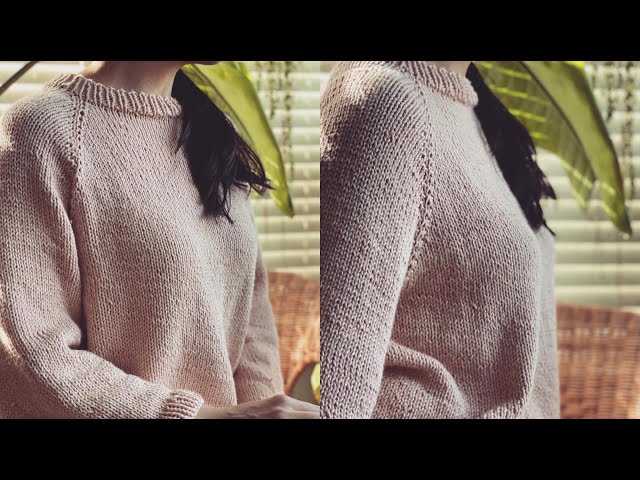 Video thumbnail for Knitted Top Down Sweater Step By Step Tutorial/ Beginner Friendly.
